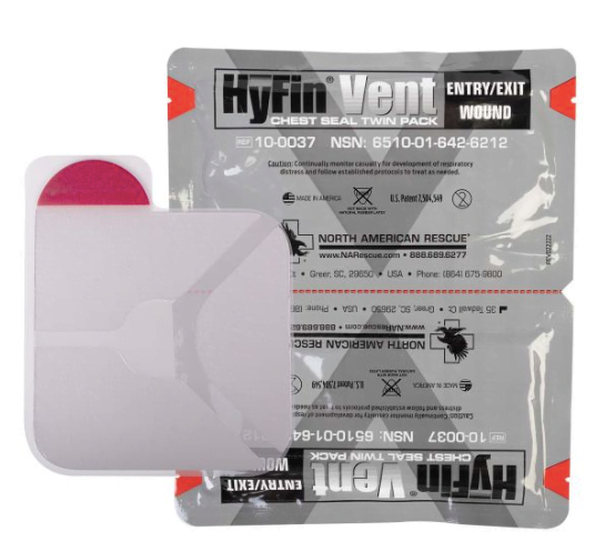 HYFIN VENT CHEST SEAL TWIN PACK OF 2 ( LARGE )